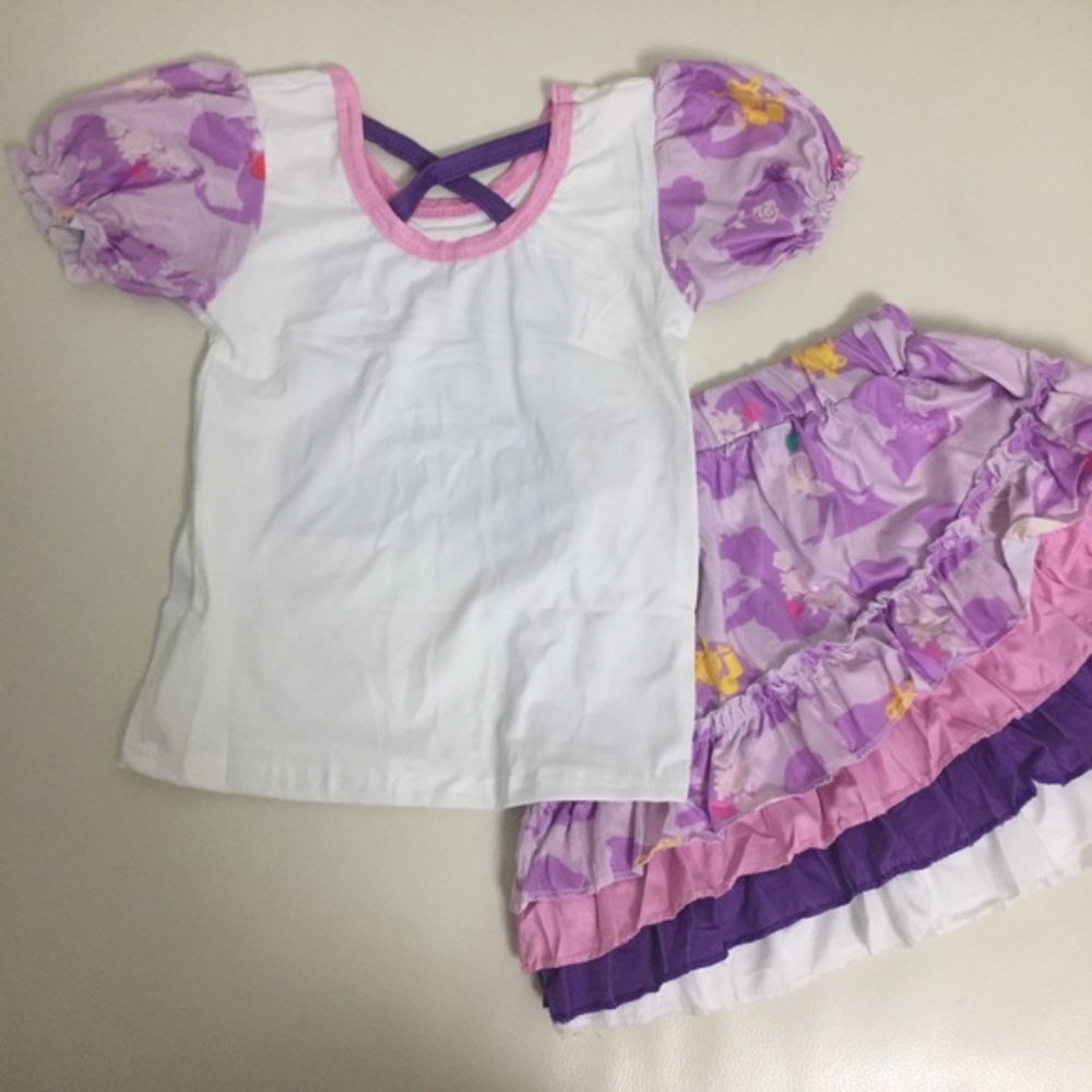 Princess cute ruffle skirt with a top Belle Ariel - Picture 4 of 7